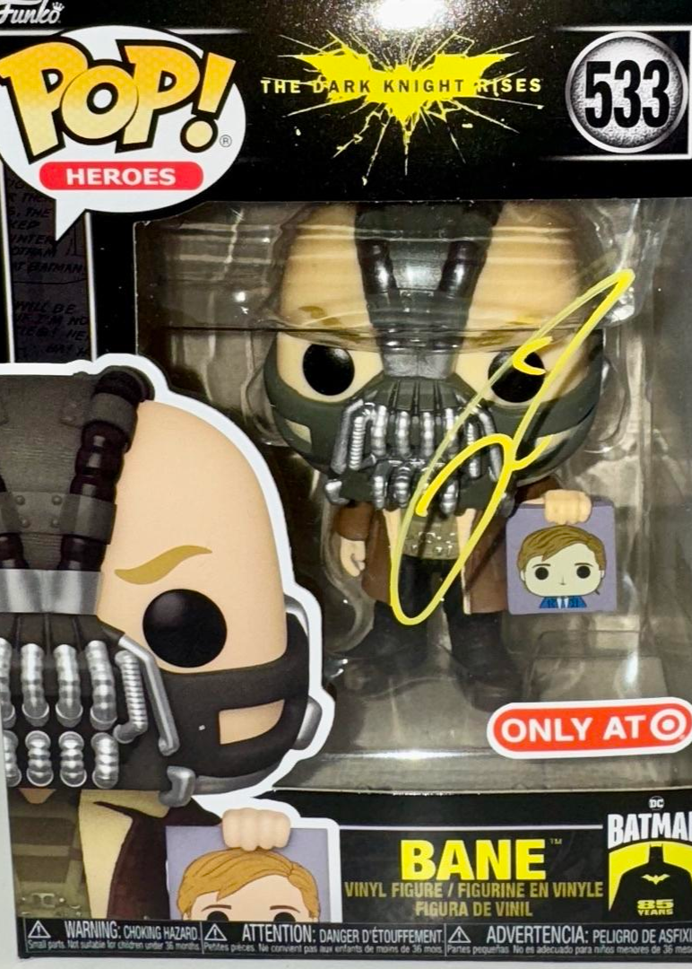 Tom Hardy Signed Funko Pop #533 "Bane" (Dark Knight Rises) - Beckett COA #02